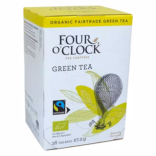 Four o´clock ekologiskt/fairtrade 100% grönt påste/16 påsar 27.2g
