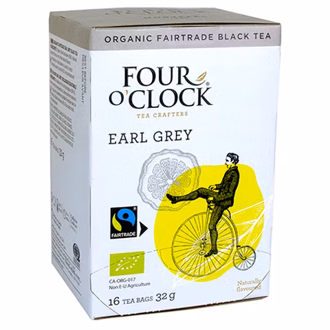 Four o`clock ekologiskt/fairtrade Earl grey påste, 16 tepåsar/32g