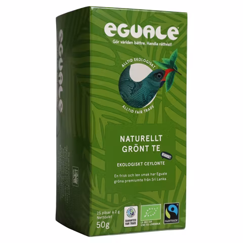 Eguale Naturellt Grönt Ceylon påste, 25 påsar/á 2 g
