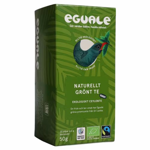 Eguale Naturellt Grönt Ceylon påste, 25 påsar/á 2 g