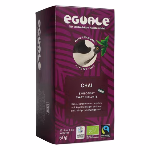 Eguale Chai, Svart Ceylonte, 25 påsar/á 2 g
