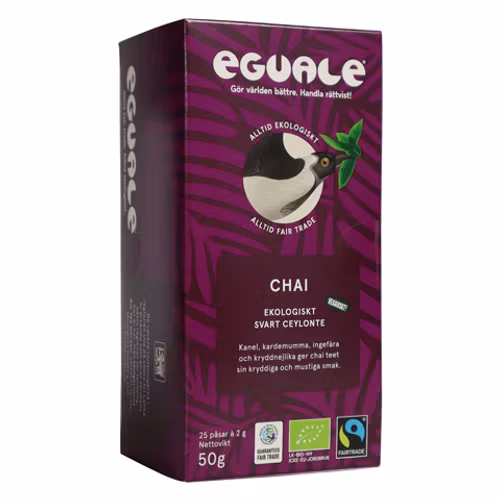 Eguale Chai, Svart Ceylonte, 25 påsar/á 2 g