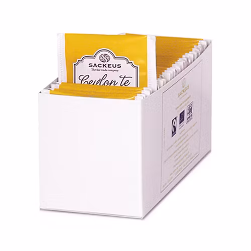 Ceylonte Mango/Apelsin, refill till Sackeus Ceylon påste i displaybox, 25 påsar à 2 g=50 g, Sri Lanka