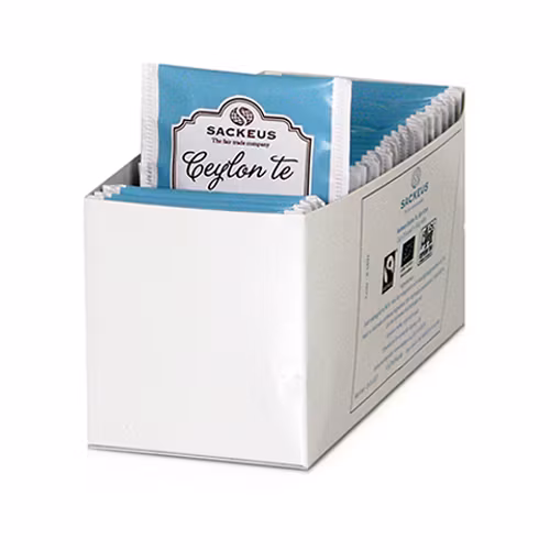 Ceylonte Earl Grey, refill till Sackeus Ceylon påste i displaybox, 25 påsar à 2 g=50 g, Sri Lanka
