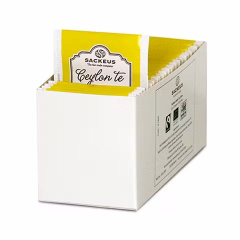 Ceylonte Citron, refill till Sackeus Ceylon påste i displaybox, 25 påsar à 2 g=50 g, Sri Lanka