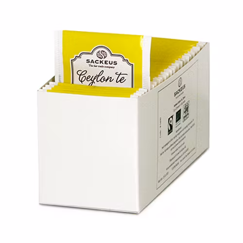 Ceylonte Citron, refill till Sackeus Ceylon påste i displaybox, 25 påsar à 2 g=50 g, Sri Lanka