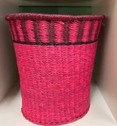 Flätad papperskorg, ceris