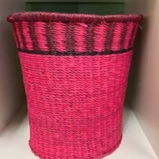 Flätad papperskorg, ceris