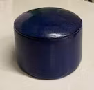 Dekorativ läder box mörkblå