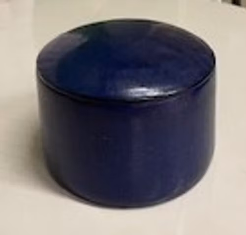 Dekorativ läder box mörkblå