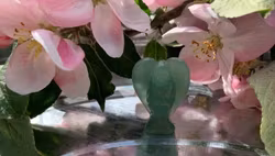 Kristallängel, grön aventurin