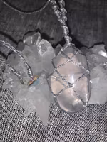 Talisman med girasol och larimar i ändarna