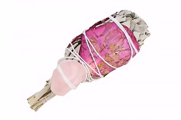 Love spirit 10 cm Vit salvia smudge