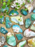 Agat blomster halvpolerad