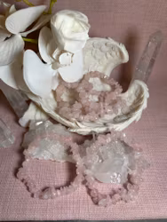 Armband chips Rosenkvarts