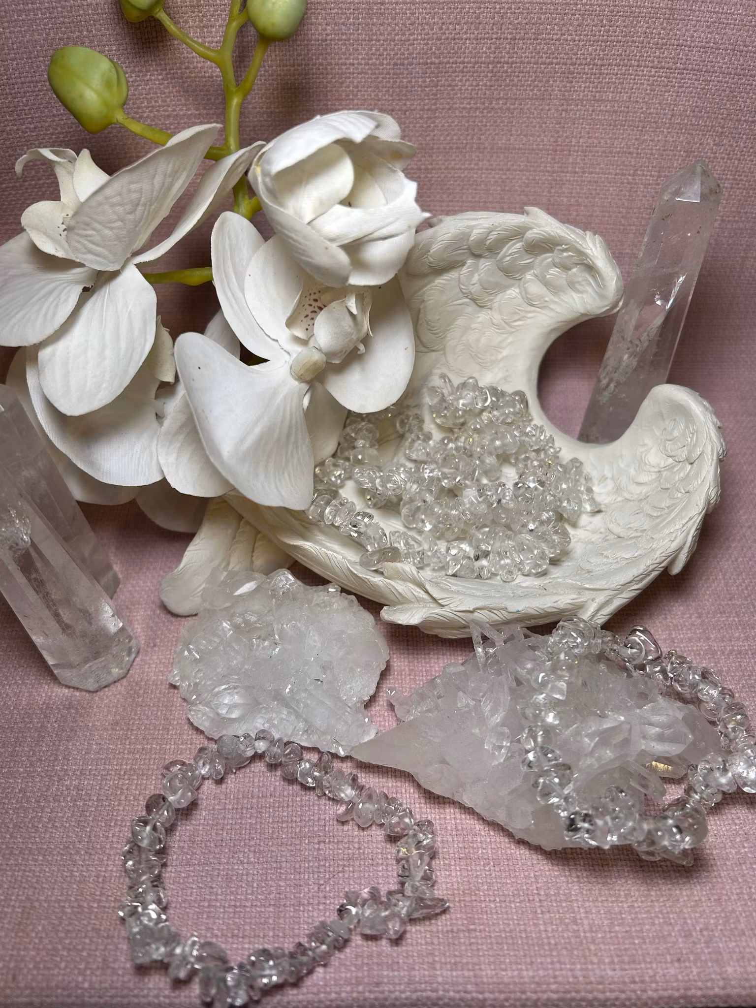 Armband chips Bergkristall