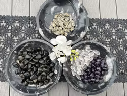 Ortoceratit Fossil, rund skål XL