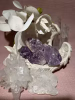 Rå ametist med inslag av ametrin