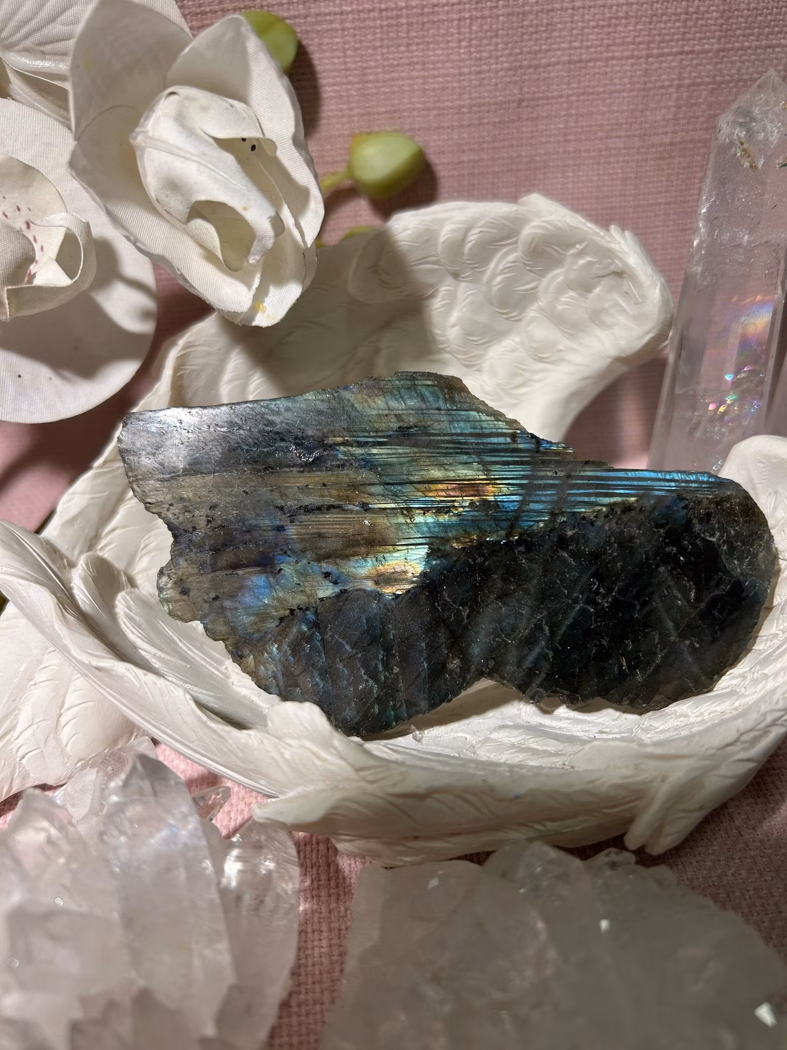 Labradorit halvpolerad (10)