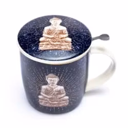 Teinfusionsmugg Buddha blå -- 400 ml