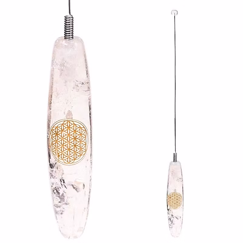 Bio-tensor bergkristall med livets blomma