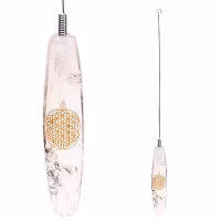 Bio-tensor bergkristall med livets blomma