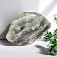 Flourit vattenmelon halvpolerad