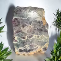 Flourit vattenmelon halvpolerad