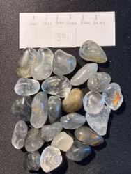 Blå tarakvarts trumlad