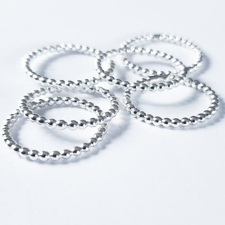 Kulring i silver, liten
