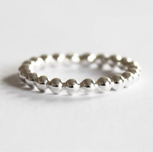 Kulring i silver, stor