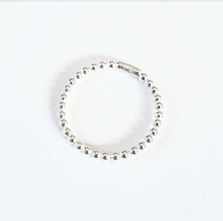 Kulring i silver, liten
