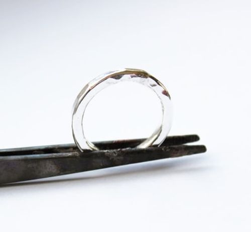 Hamrad silverring stor