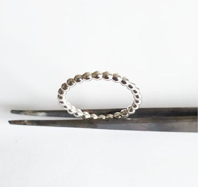 Kulring i silver, mellan