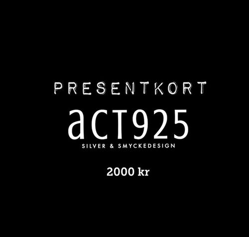 Presentkort 2000