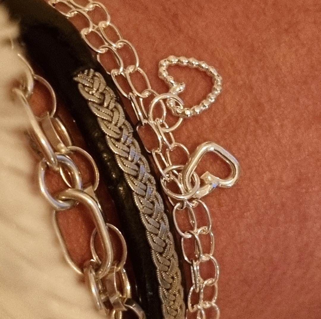 Silverarmband med hjärtansberlock