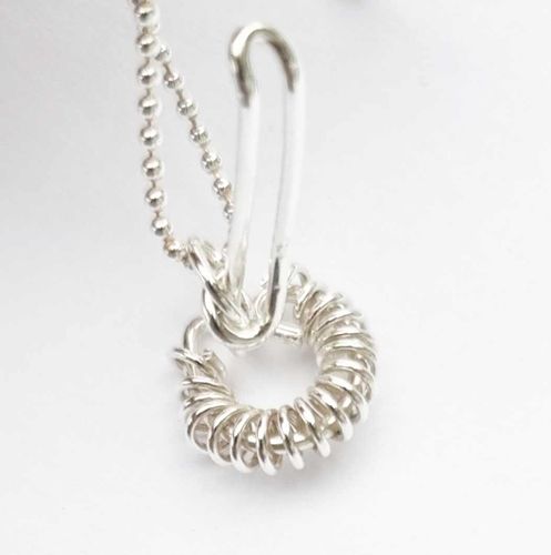 Lille silvervispen halsband