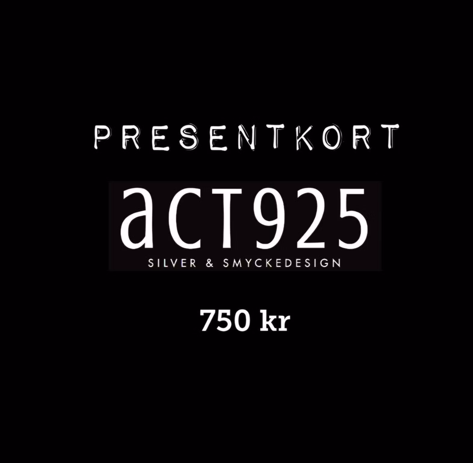 Presentkort 750 kr
