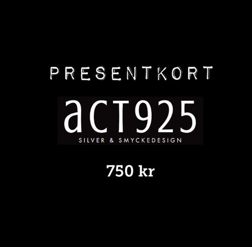 Presentkort 750 kr