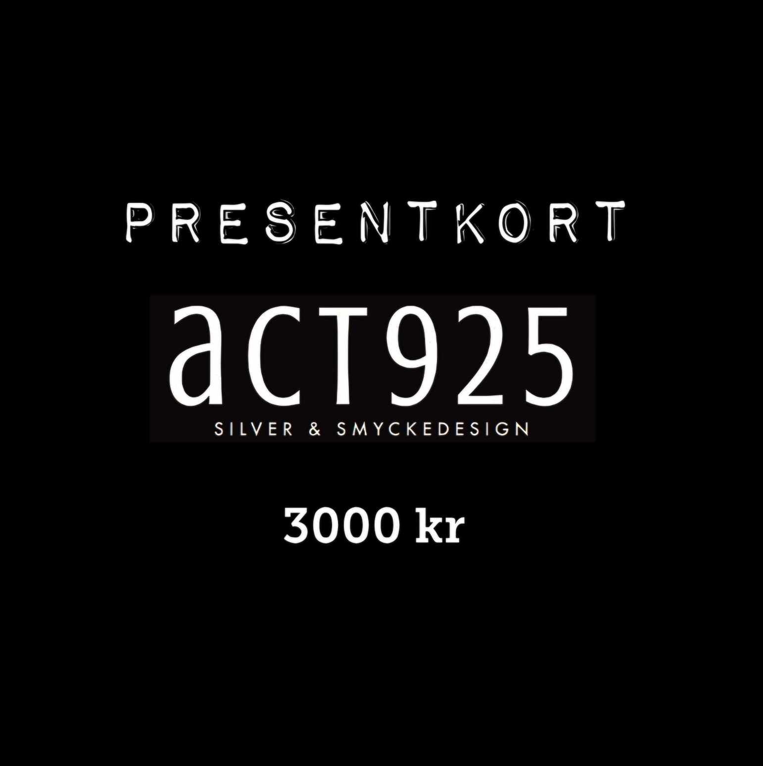 Presentkort 3000