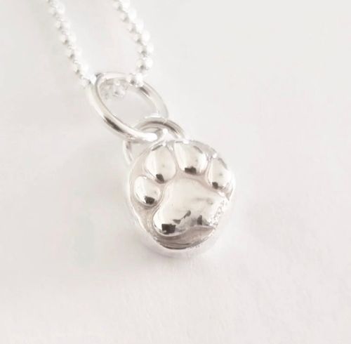 Tassavtryck halsband äkta silver