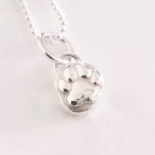 Tassavtryck halsband äkta silver