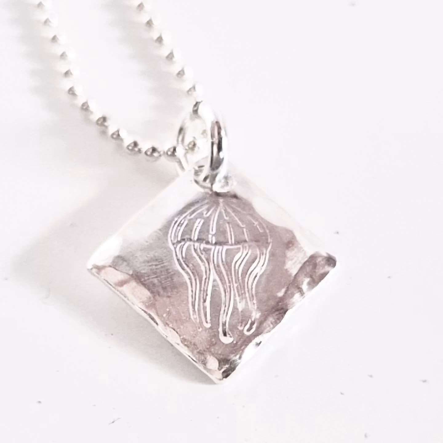 Maneten en fin silverberlock med en brännmanet