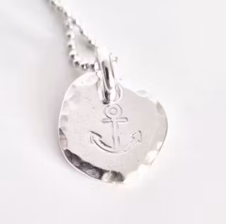 Livets Ankare fint och handgjort  återbrukat silver