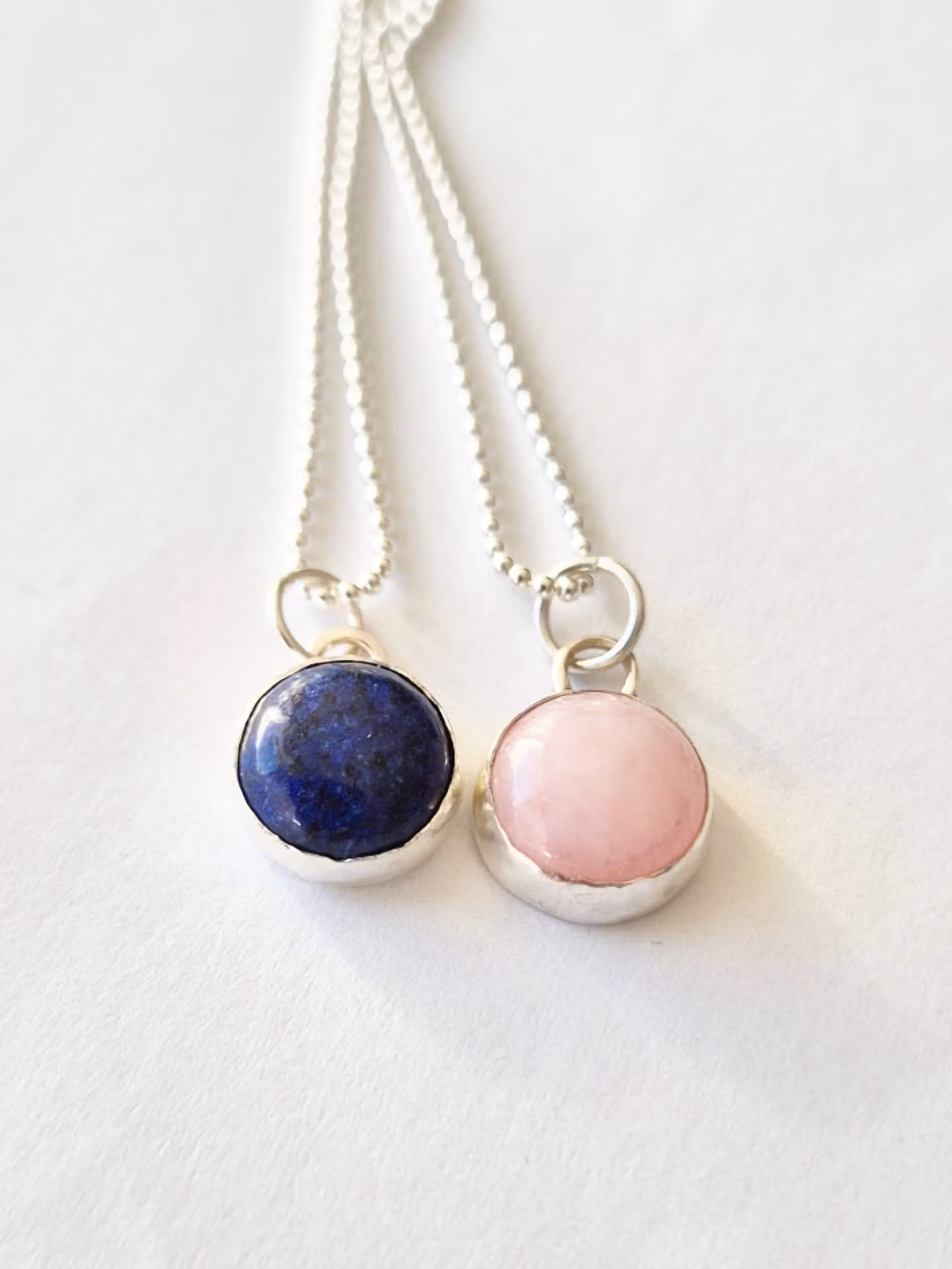 Candy silverhalsband med blå sten