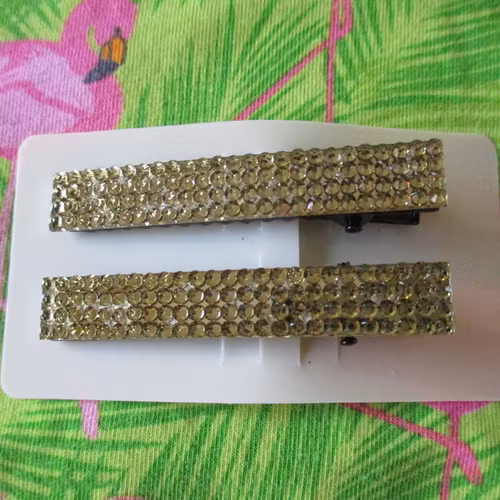 Hårspänne guldglittrande nyår