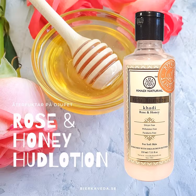 Kroppslotion Ros & Honung Khadi natural 210 ml