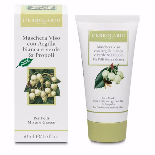 Ansiktsmask propolis djuprengörande lermask Lérbolario 50 ml