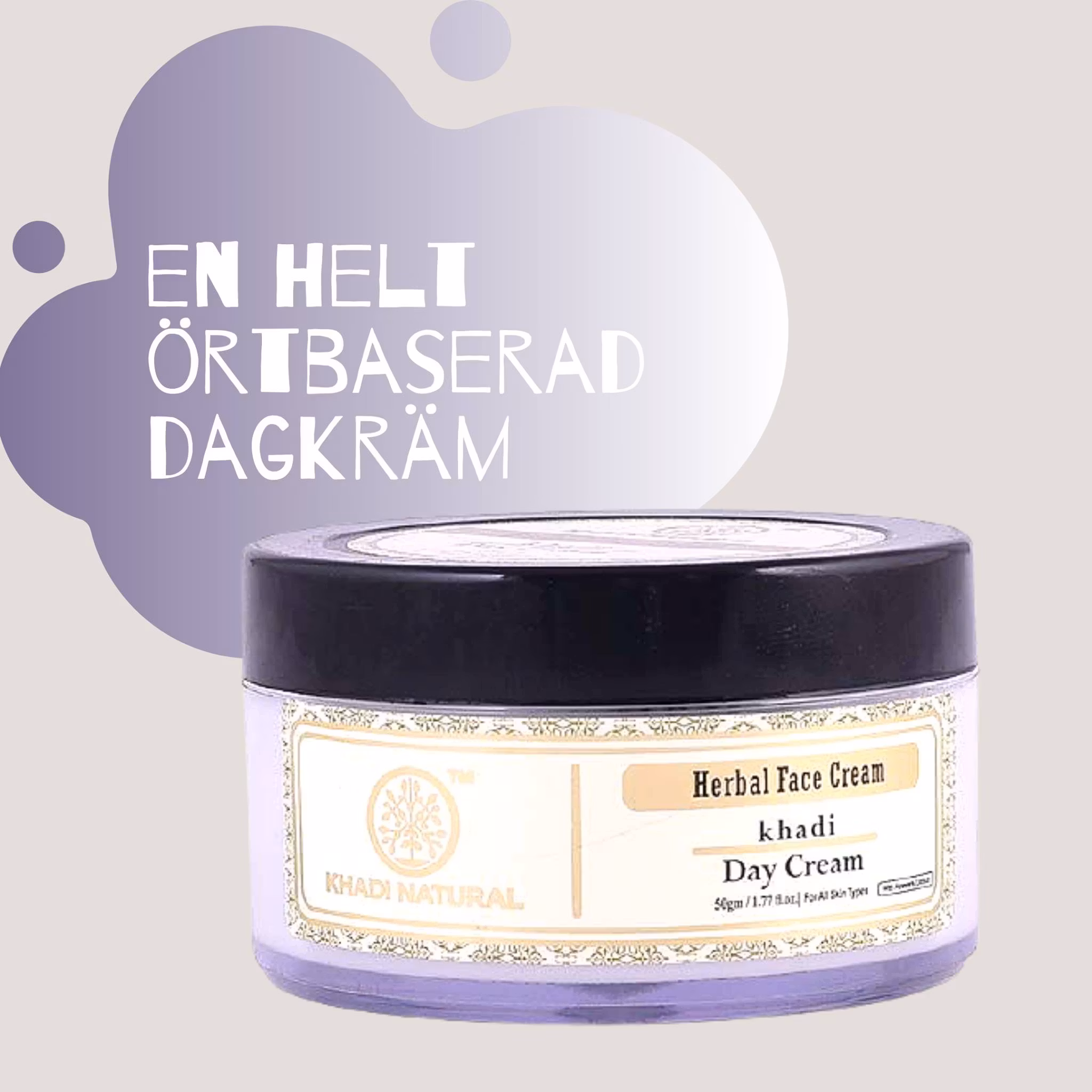 Ansiktskäm Khadi Natural Herbal Day Cream 50 gram