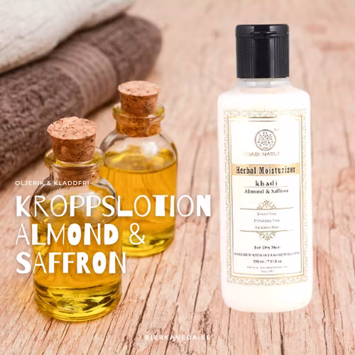 Kroppslotion Almond Saffron Khadi natural 210 ml